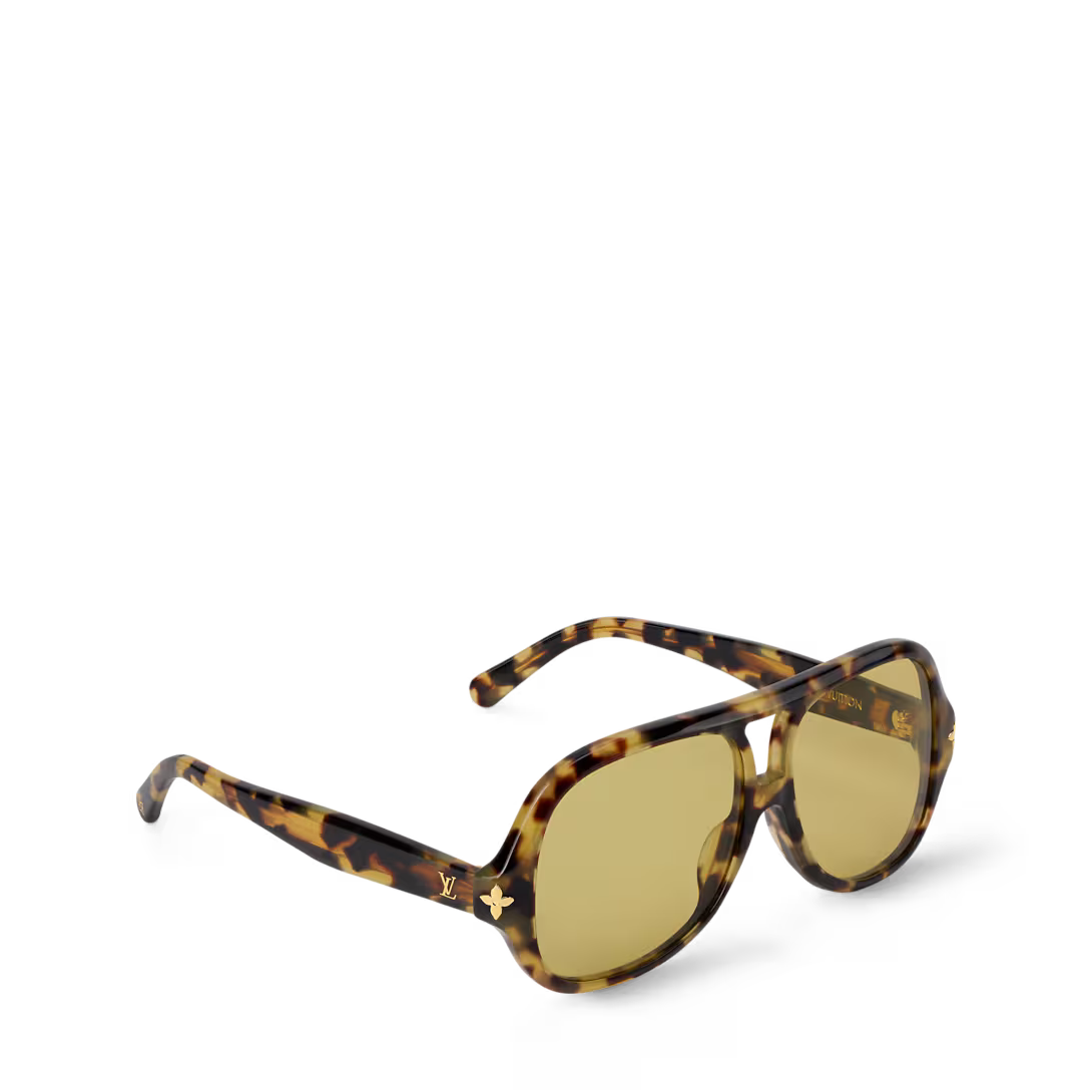 Z3475W New LV Aura Flower Square Aviator Sunglasses