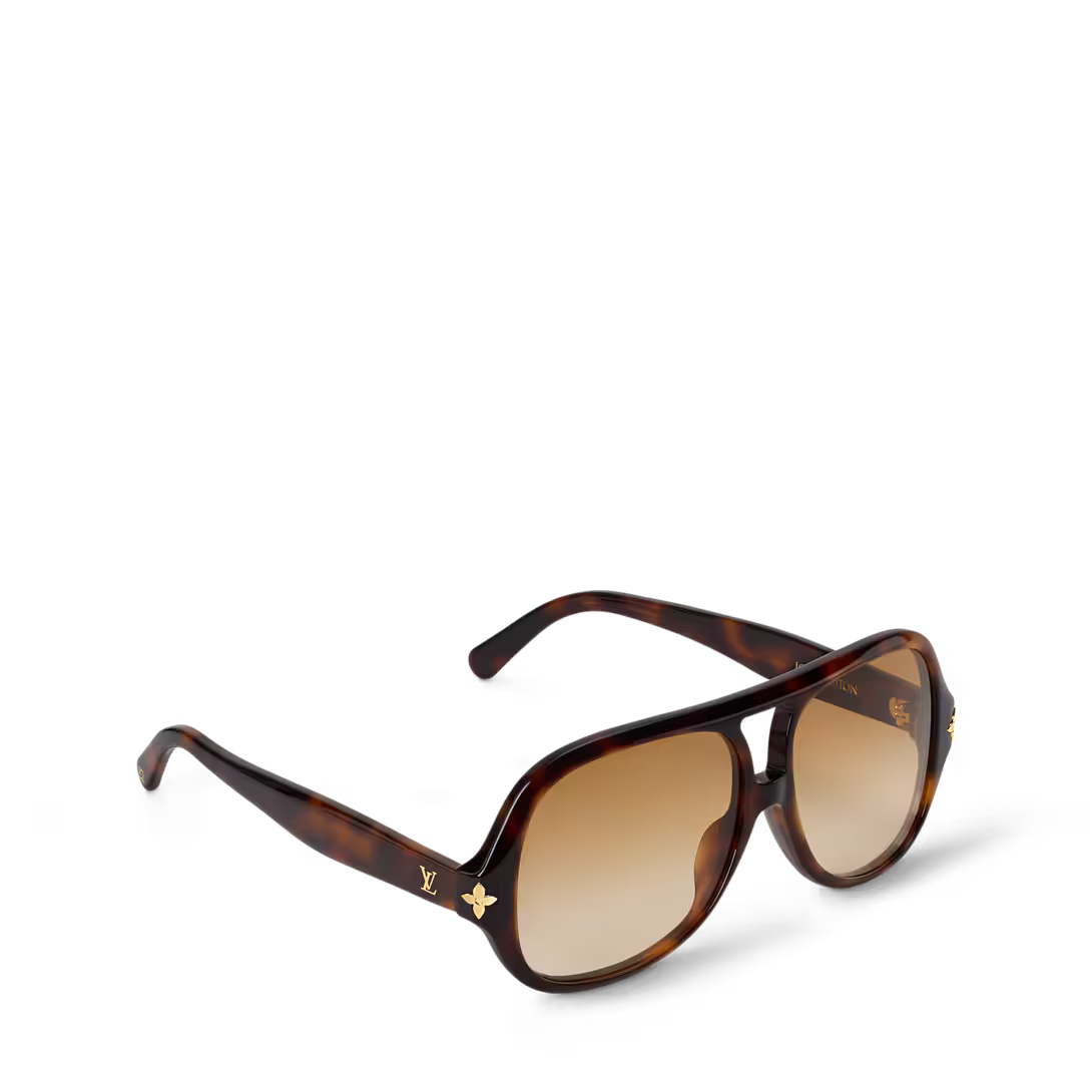 Z3475W New LV Aura Flower Square Aviator Sunglasses
