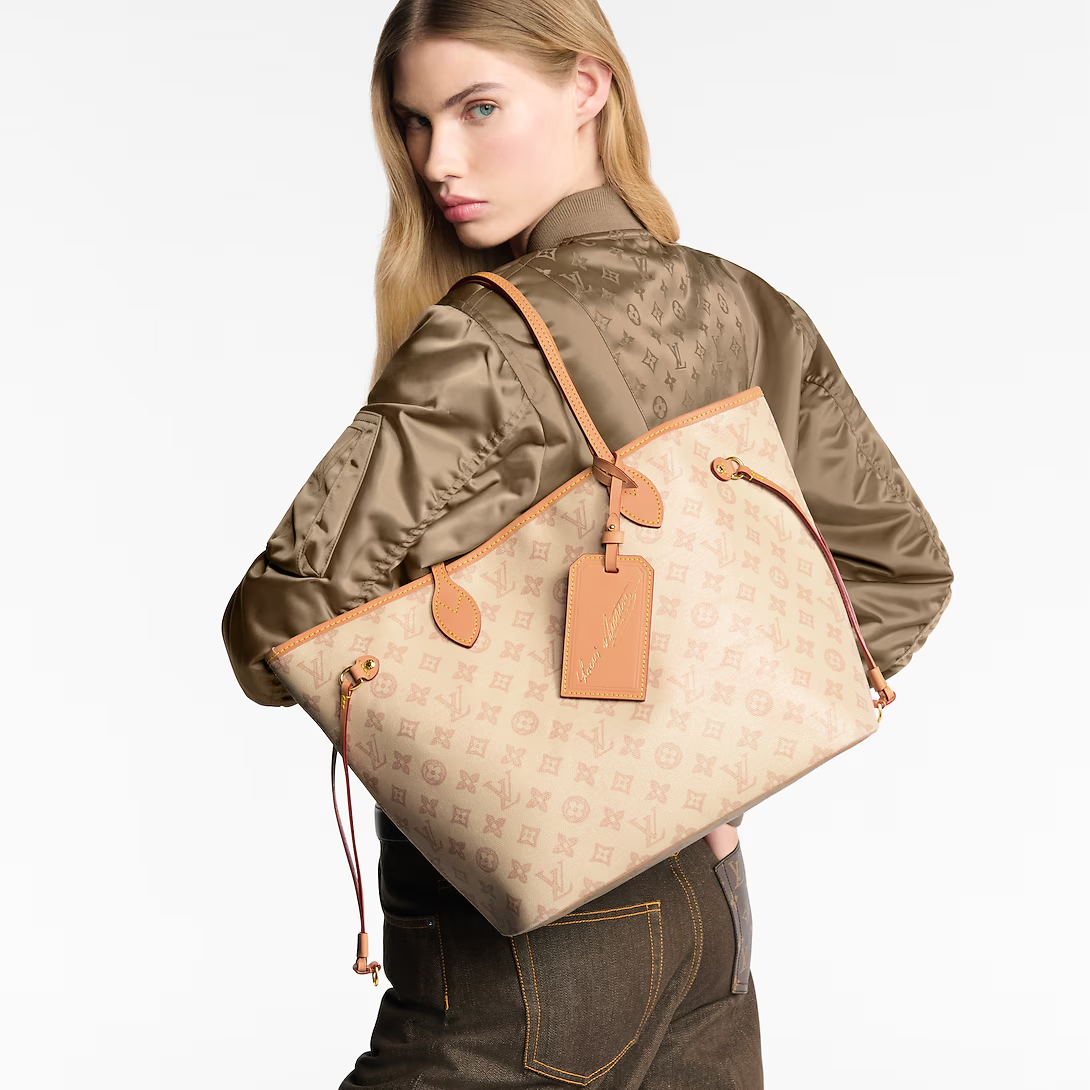 LV M27521 Neverfull MM Tote Bag