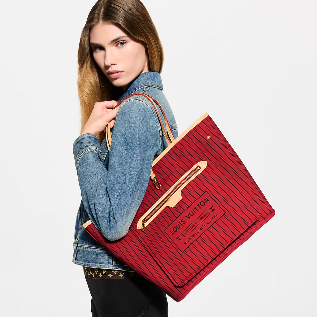 LV M46987 Neverfull MM Tote Bag